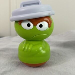 Oscar the‎ Grouch Bright Starts Baby toy Stacking Cans FIGURE ONLY